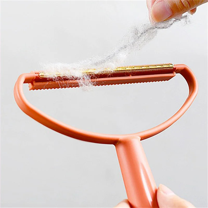 Pet Hair Remover Portable Manual Scraper Lint Cleaner Sticky Brush Cat Hair Removal Brush Hair Removal Tool Cat Accessories