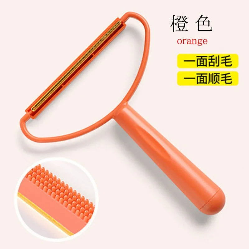 Pet Hair Remover Portable Manual Scraper Lint Cleaner Sticky Brush Cat Hair Removal Brush Hair Removal Tool Cat Accessories