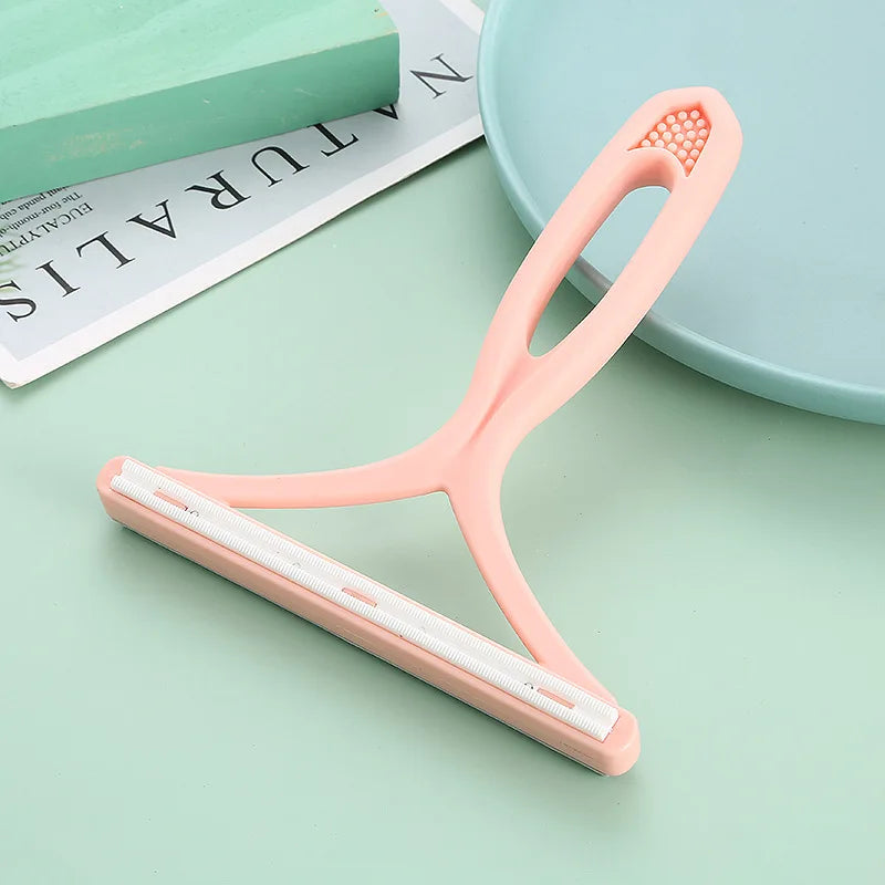 Pet Hair Remover Portable Manual Scraper Lint Cleaner Sticky Brush Cat Hair Removal Brush Hair Removal Tool Cat Accessories